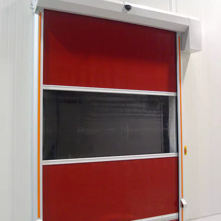Portas de persianas de rolos de PVC de alta velocidade